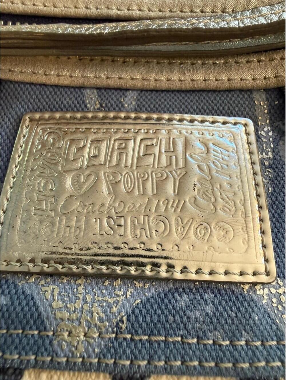 Coach Poppy Y2K Vintage Denim Crossbody With Matching Coin Purse - Picture 6 of 9